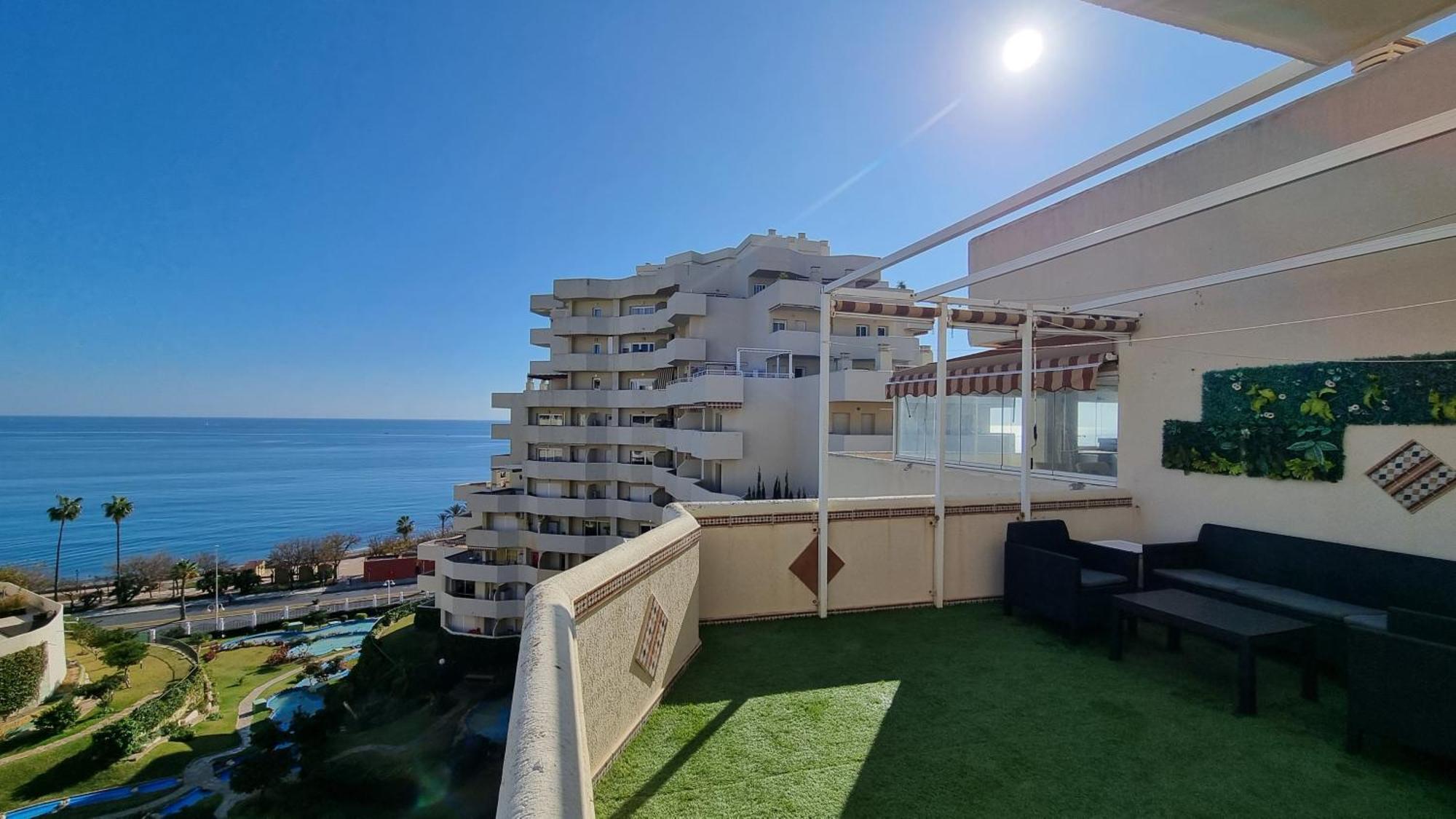 Benalbeach. Espectacular Terraza, Vistas Al Mar. Benalmádena Zewnętrze zdjęcie